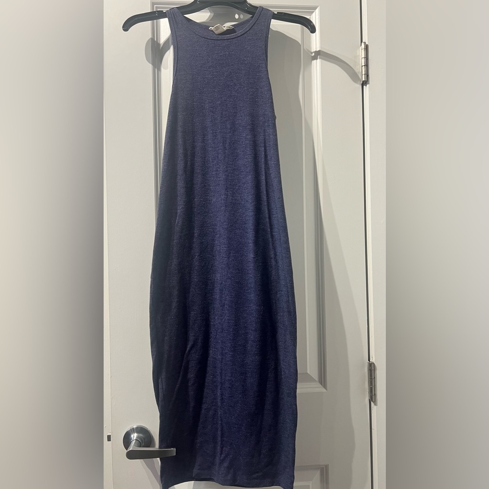 Long Fitted Denim Dress